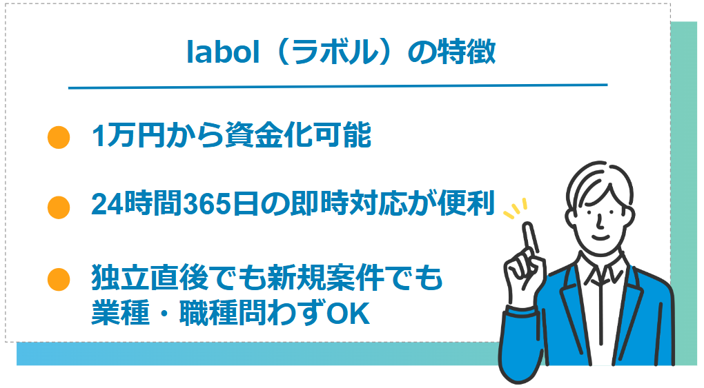 個人事業主におすすめなlabolが特徴