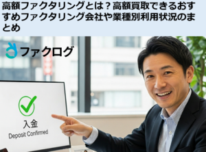高額ファクタリングとは？高額買取できるおすすめファクタリング会社や業種別利用状況のまとめのサムネイル