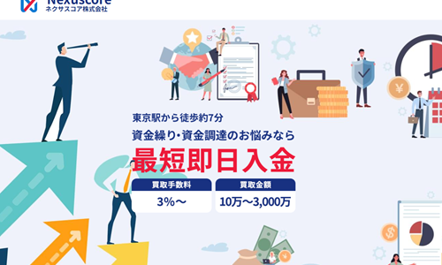 ネクサスコアのファクタリング|口コミ評判・審査・メリット・営業時間